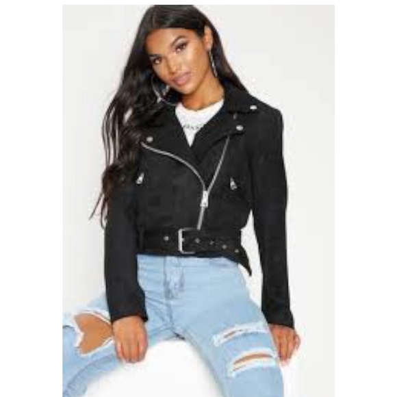 Zara faux suede biker jacket 🖤 - Picture 3 of 4